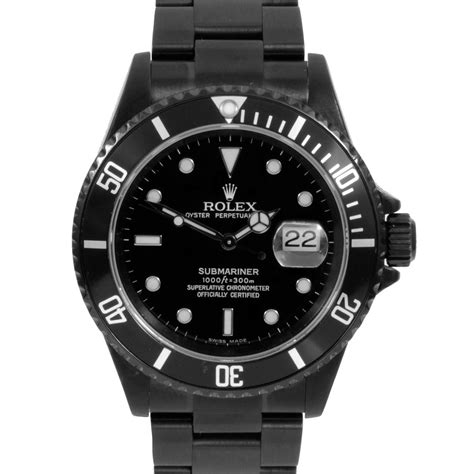 black rolex submariner